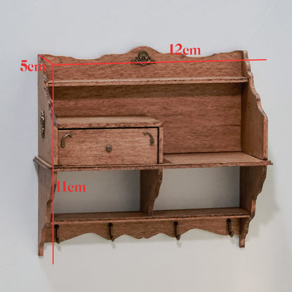 Dollhouse 1/6 Scale Wall Shelf DIY Kit