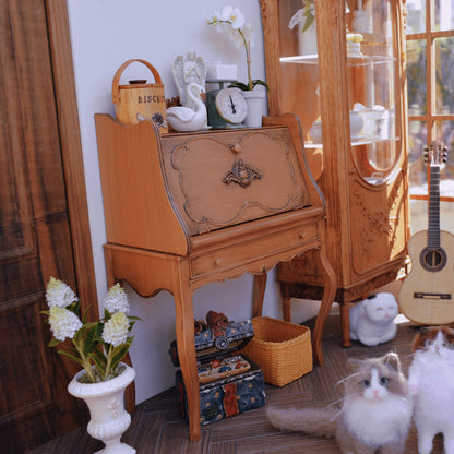 Dollhouse 1/6 Scale Miniature Vintage Living Room Cabinet