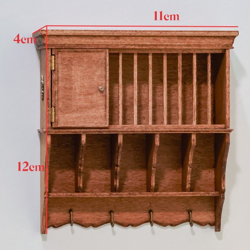 DIY Miniature Scale Plate Wall Shelf - Dollzworld