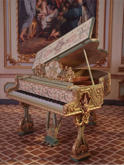 Miniature Baroque Grand Piano - Dollzworld