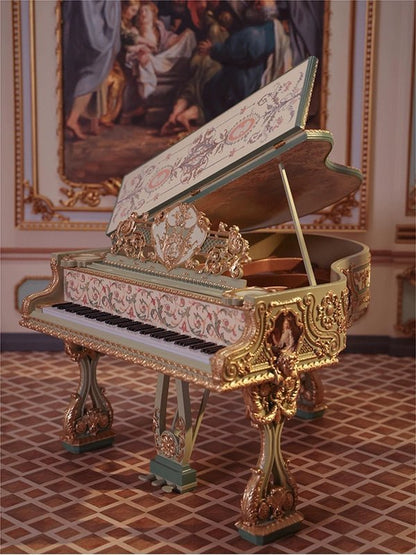 Miniature Baroque Grand Piano - Dollzworld