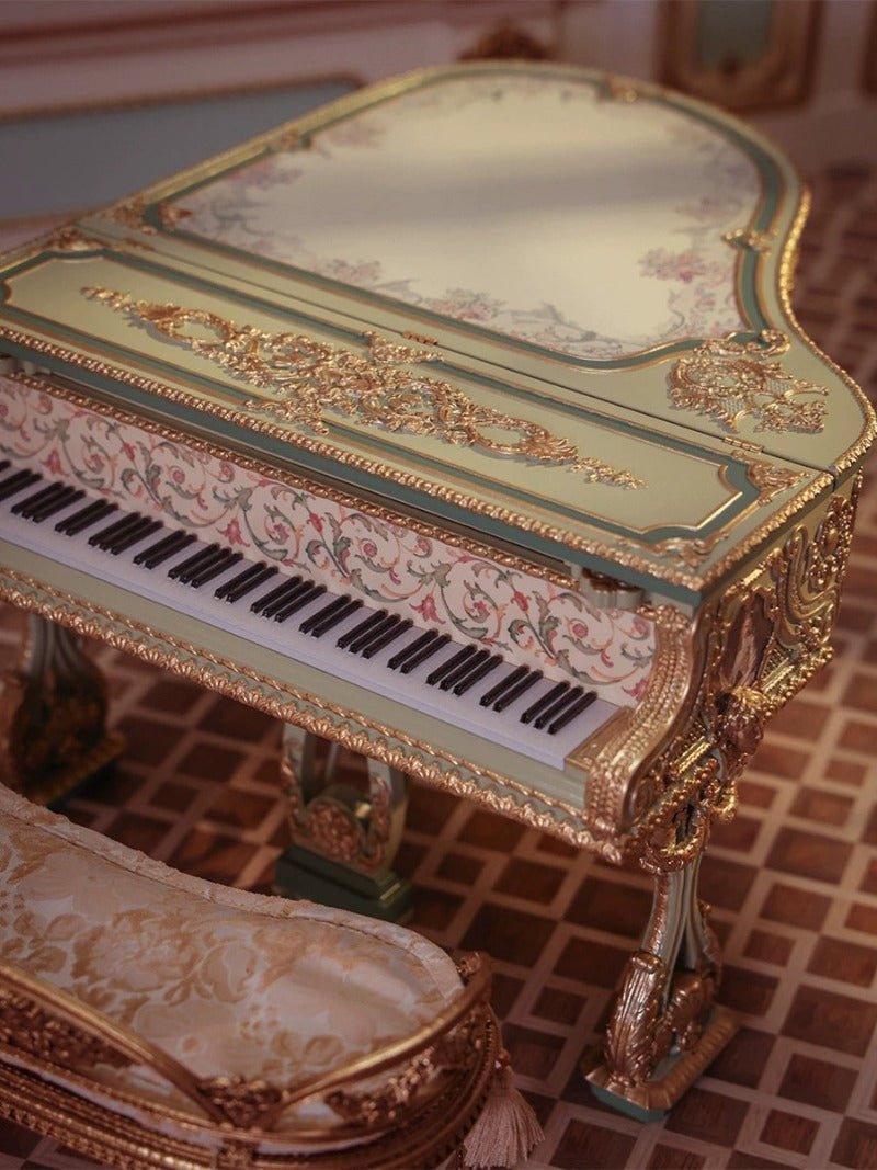 Miniature Baroque Grand Piano - Dollzworld