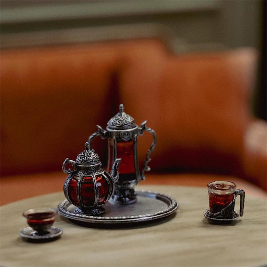 Dollzworld 1/6 Miniature Scarlet Mary Tea Set